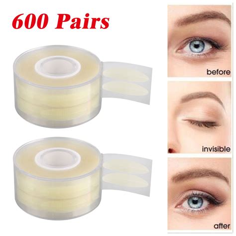 EEEkit 600Pairs Natural Invisible Double Side Eyelid Tapes Stickers
