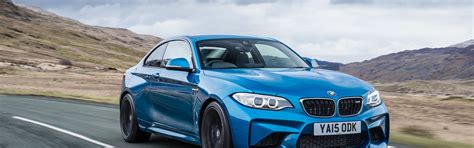 Bmw M2 Coupe F87 Blue Car Speed Wallpaper 3840x1200 Multi Monitor