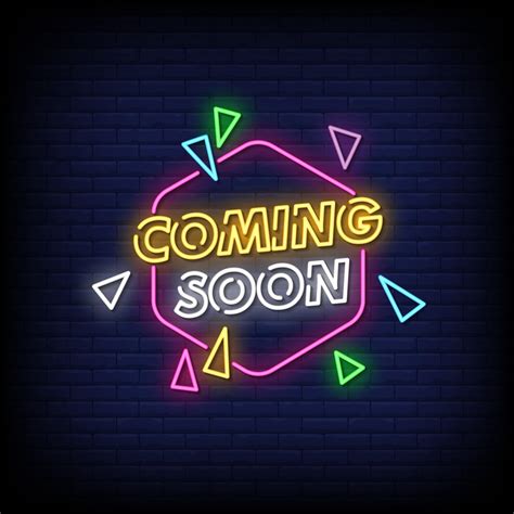 Coming Soon Neon Signs Style Text Vector 2267647 Vector Art At Vecteezy