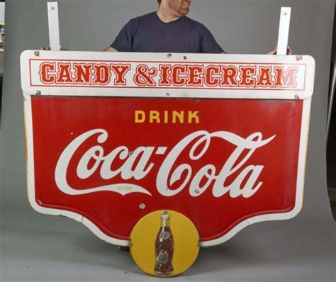 Double Sided Coca Cola Porcelain Sign Value And Price Guide