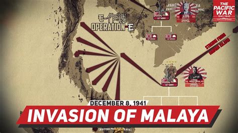 Japanese Invasion Of Malaya Pacific War 2 Documentary Youtube
