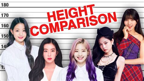 Kpop Height Comparison Shortest Vs Tallest Idols 3rd And 4th Generation Youtube