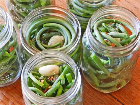 Garlic has an intense flavor and is an essential ingredient in cooking. Pickled Garlic Scapes