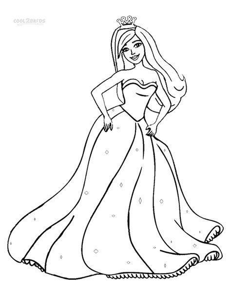 Barbie Princess Coloring Pages Cool2bkids