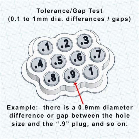 3d Print Tolerance Test 3d Printed Printer Tolerance Test 01 By Clint Campbell This