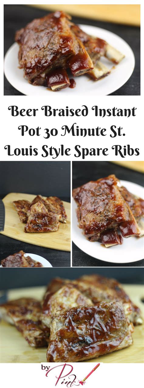 Instant Pot St Louis Ribs Beer Braised Recipes By Pink Recipe