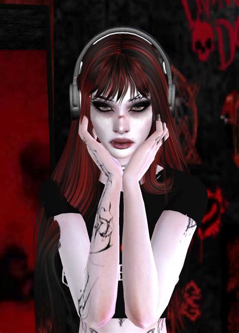 Sims 4 Cc Emo Goth Alternative Scene Mallgoth Cyber Aesthetic