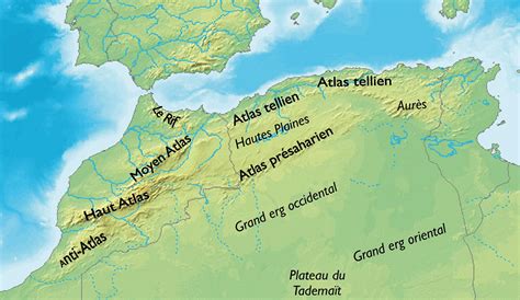 Atlas Mountains Map
