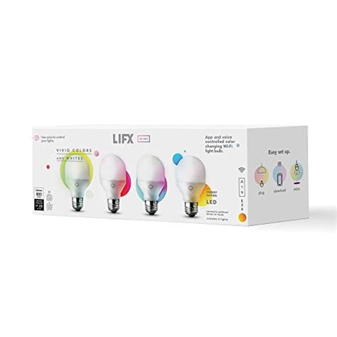 Lifx Mini 800 Lumen Led Light Bulb Hb4l3a19mc08e26 Multi Colored 4