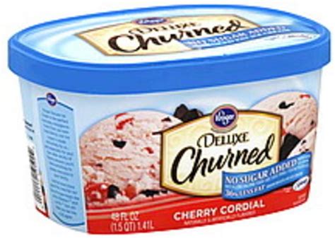 It was $1.67 (with a coupon). Kroger Reduced Fat, No Sugar Added, Cherry Cordial Ice ...