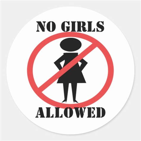 No Girls Allowed Sticker