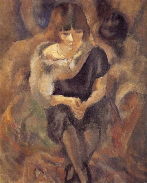 Lucy Wearing Fur Shawl Jules Pascin Wholesale Oil Painting China