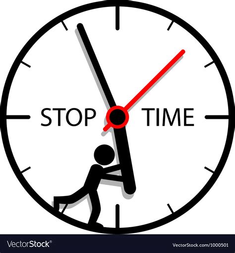 Stop Time Royalty Free Vector Image Vectorstock