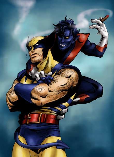 Nightcrawler And Wolverine Wolverine Marvel Nightcrawler Wolverine Art