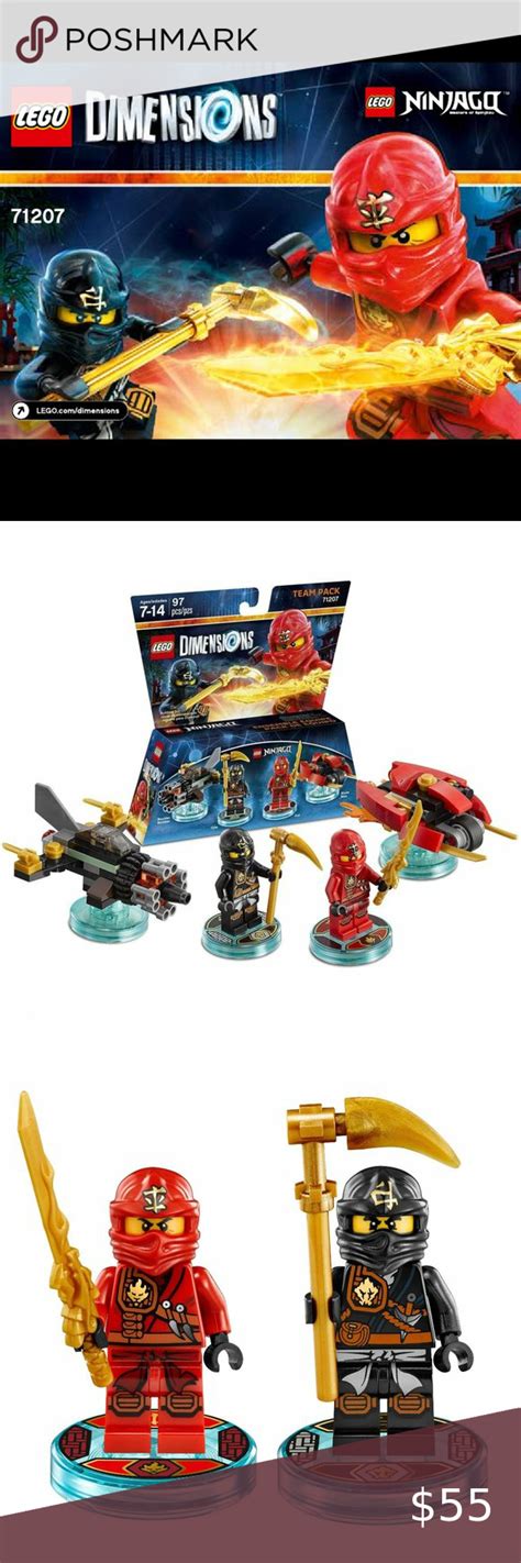 New Lego Dimensions Level Pack Ninjago Kai And Cole Video Game