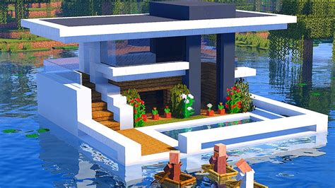 Minecraft Como Construir Uma Casa Encima DÁgua Construindo Em