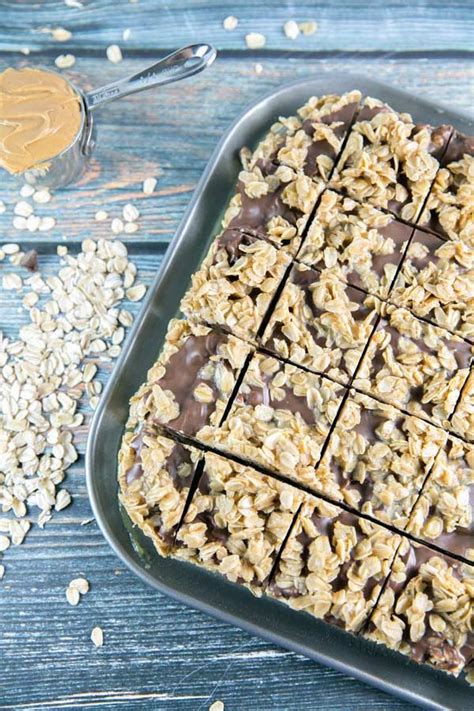 Typically, i will get out two big bowls and make one batch of these no sugar added baked oatmeal bars for the baby, while also making a batch of. No Bake Peanut Butter Oatmeal Bars: easy to make and no ...