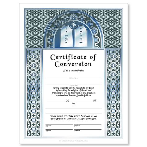 Sample Certificate Of Conversion