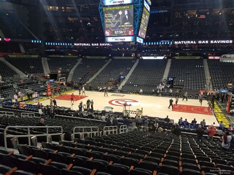 The uniqueness of atlanta helped with the endeavor. State Farm Arena Section 118 - Atlanta Hawks ...