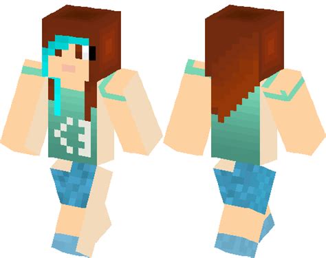 Diamond Girl Minecraft Skin Minecraft Hub