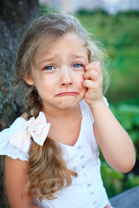 Closeup Portrait Of A Crying Girl Stock Image Image Of Crying Daughter 157568675