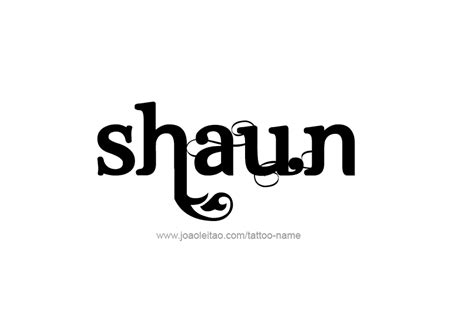 Shaun Name Tattoo Designs