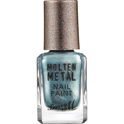 Barry M Molten Metal Nail Polish Collection Blue Glacier Mtnp6