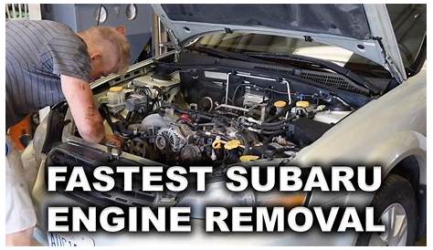 World's Fastest Subaru Motor Removal? - YouTube
