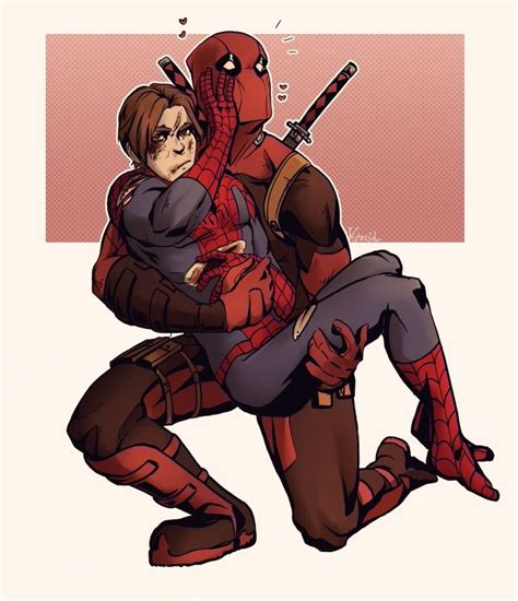 Spiderman X Deadpool By Kuzmich Isterich On Deviantart Deadpool And Spiderman Ultimate