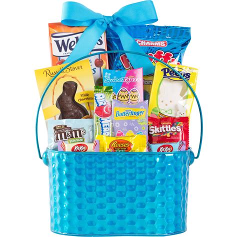 Easter Candy Metal Embossed T Basket 12 Piece