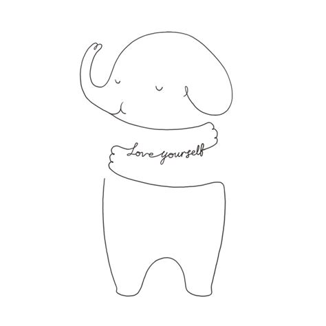 This self love poster is perfect if you are looking for body positive art! Simple Line Art To Remind You To Love Yourself More Every ...