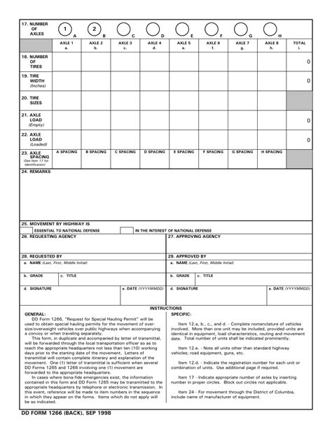 Dd Form 1266 Fill Out Sign Online And Download Fillable Pdf