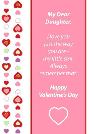 Free Printable Daughter Valentine Cards
