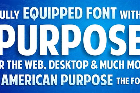 American Purpose Font The Fontry Fontspace