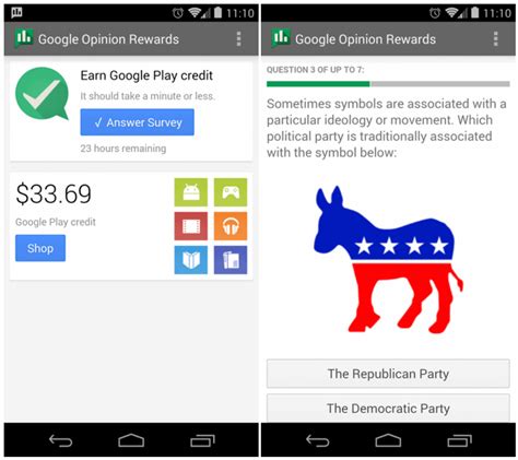 Both have the same google account but the nexus. Google Opinion Rewards App Lands on the Play Store, Answer ...