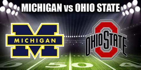 Ohio State Vs Michigan Ncaa Football Game