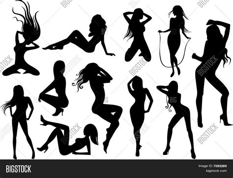 Female Stripper Silhouettes Vector Photo Bigstock