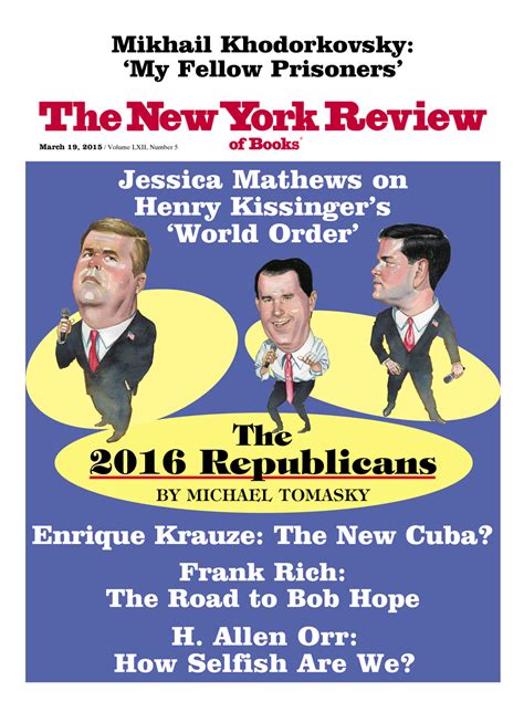 Table Of Contents March 19 2015 The New York Review Of Books