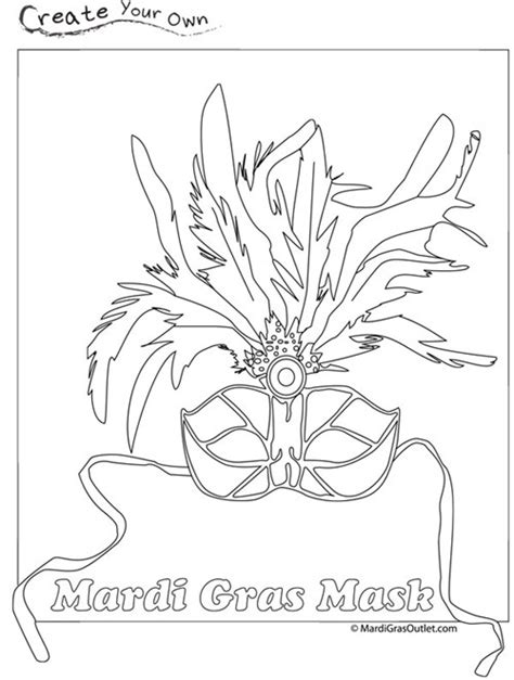The mask would look spectacular coloured in greens and purples and golds or yellows. Mardi Gras Jester Page Coloring Pages