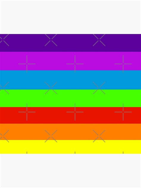 Plain Solid Neon Fluorescent Rainbow Stripes 7 Colors Throw Blanket