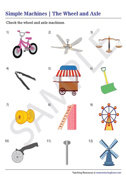 Examples Of Wheel And Axle Simple Machines