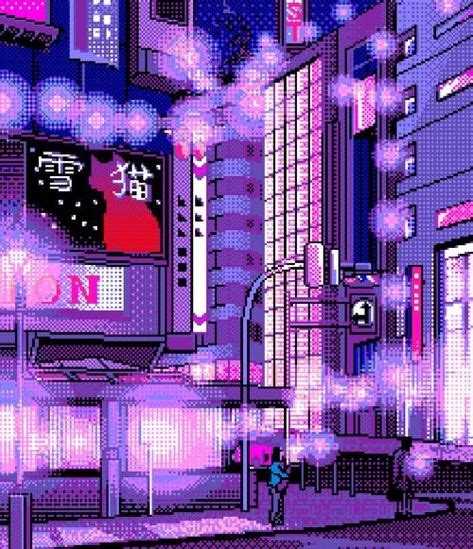 Pin By Nikolai On Neon Cities In 2019 Pixel Art Vaporwave Art 8 Bit Art