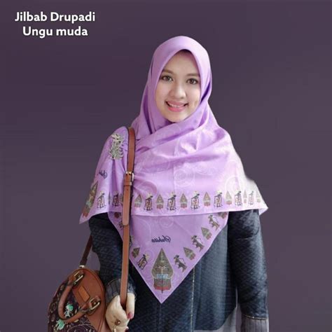 Jual Jilbab Wayang Suhita Drupadi Ungu Tua Ungun Muda Ungu Salem Lilac Shopee Indonesia