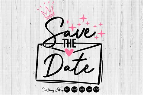 Save The Date Wedding Svg Graphic By Hd Art Workshop