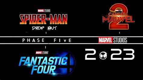 Huge Marvel Phase 5 Leak Spider Man Captain Marvel 2 Fantastic Four