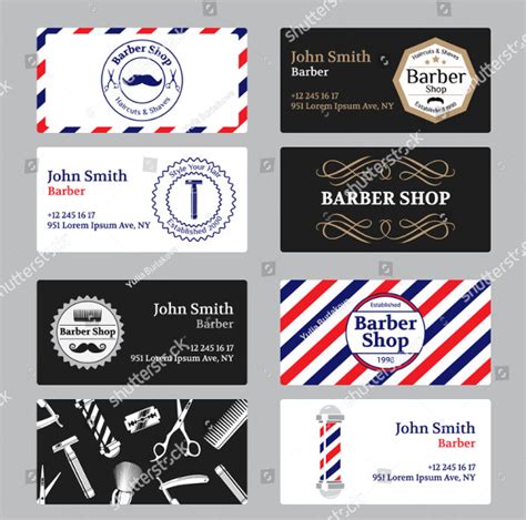 Barber Cards Templates