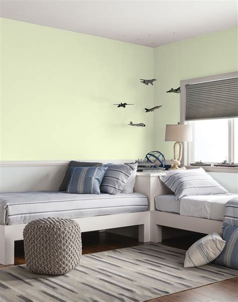 Places that sell paint will have printed cards that show different paint colors and color families. Cool Yellow Paint Color - Glidden Paint Colors