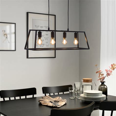 Felsisk Pendant Lamp With 4 Lamps Black 81 Cm Ikea