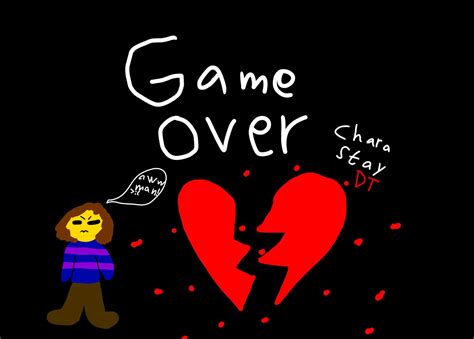 Frisk Chara Died Game Over Undertale Amino