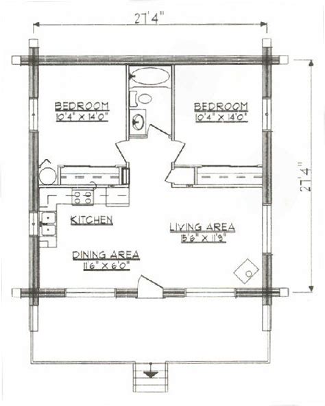 Under 1000 Sq Ft Tiny House Floor Plans Small House Plans Small